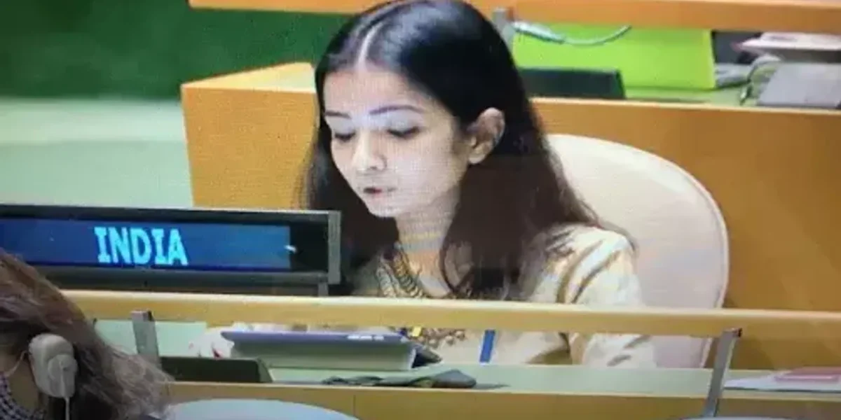 India’s first secretary Sneha Dubey responded to Pakistan PM Imran Khan’s remarks on Kashmir at UNGA