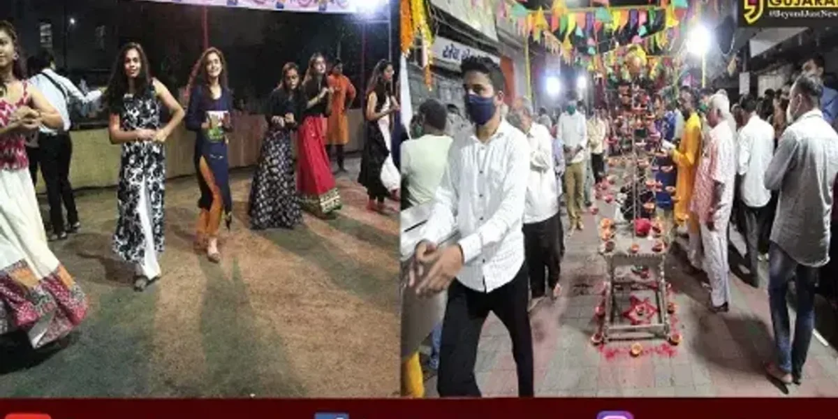 Garba enthusiasts dance their heart out on the very first day of Navratri in Vadodara