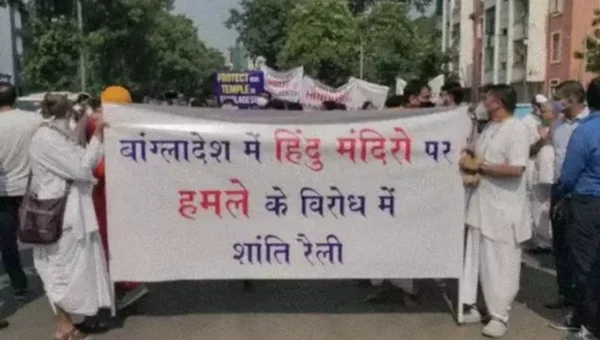 Peaceful rally in Vadodara to condemn deadly attacks on Hindu temples and people in Bangladesh