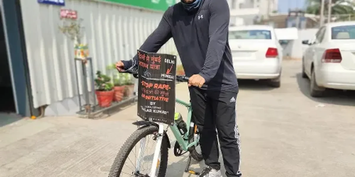 Cycle tour from Delhi to Mumbai for awareness on women security, women empowerment and prevention of atrocities and rape