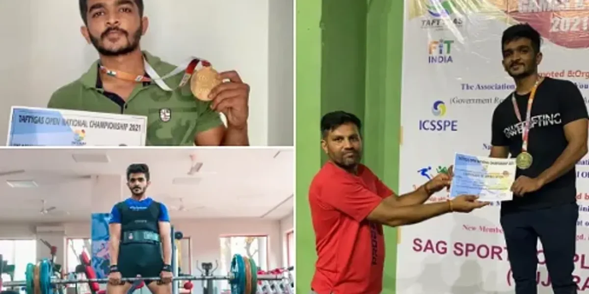 Parul university student wins gold medal in the recently held powerlifting Nationals