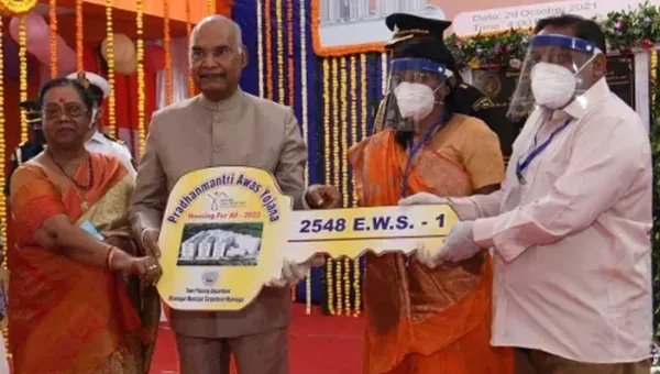 Gujarat: President Ramnath Kovind inaugurates housing scheme for Economically Weaker sections at Bhavnagar