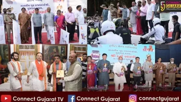 Harsh Sanghavi launched She team mobile application and flagged of Traffic Champ campaign in Vadodara