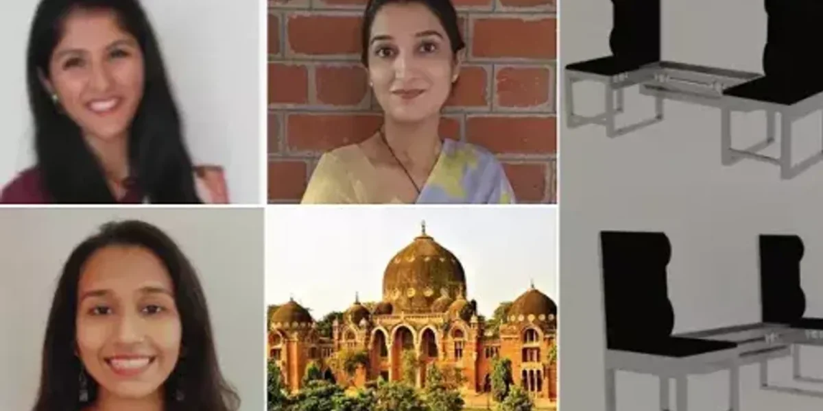 Indoor Distant Seating chairs designed by team of MSU Baroda assistant professor, teaching assistant and PhD student
