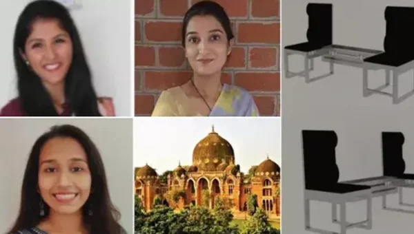 Indoor Distant Seating chairs designed by team of MSU Baroda assistant professor, teaching assistant and PhD student