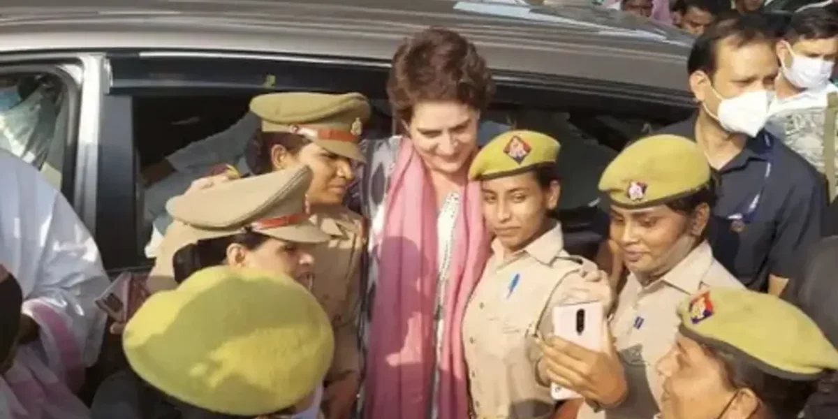 UP Police to take action against women constables who posed for selfies with Priyanka Gandhi Vadra