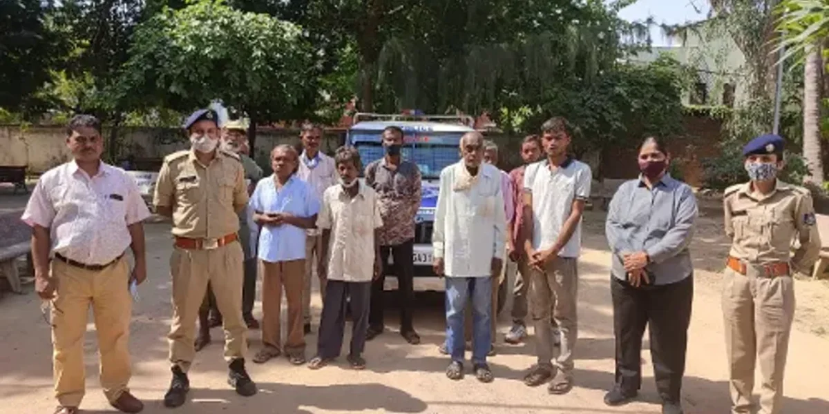 Vadodara police rescued more than seventy beggars in two days under beggar free city campaign