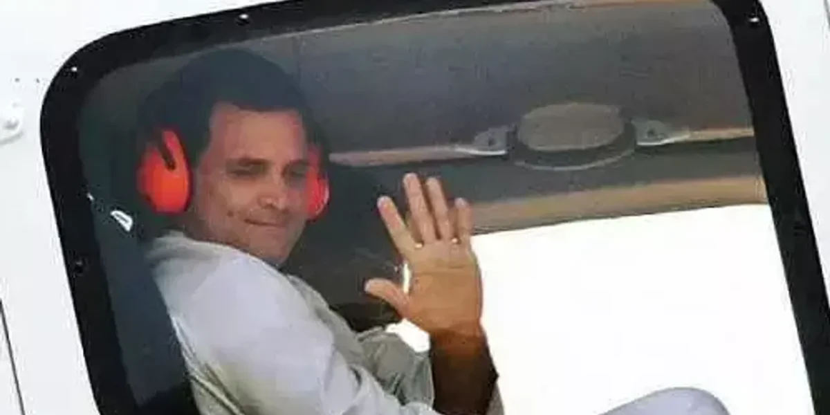 Rahul Gandhi leaves Lucknow Airport after a slight argument with UP cops over transport