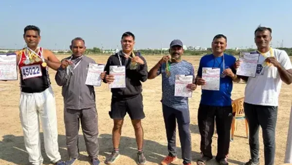 15 medals won by Vadodara police sportspersons in 40th State Master Athletics in Dwarka