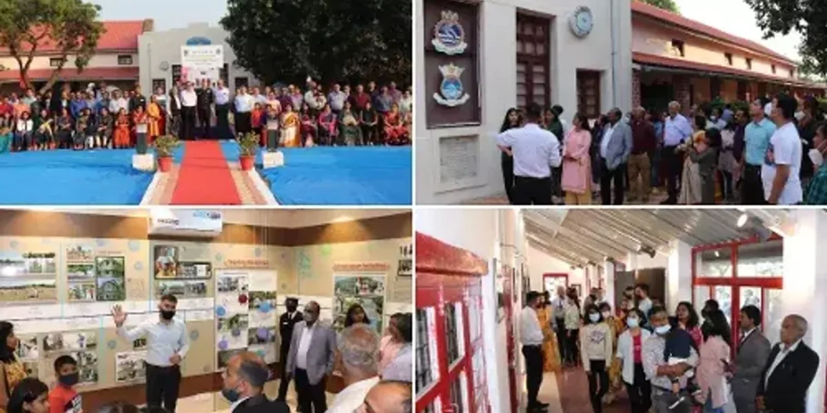 Ex Servicemen and their families visit INS Valsura museum
