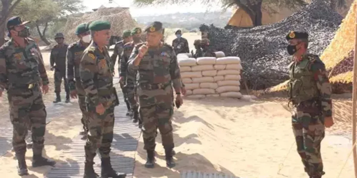 Army Commander Southern Command visit Jaisalmer Military station