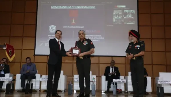 Army Training Command of Indian Army signs MOU with Rashtriya Raksha University and Bhaskaracharya National Institute for Space Applications and Geo-Informatics
