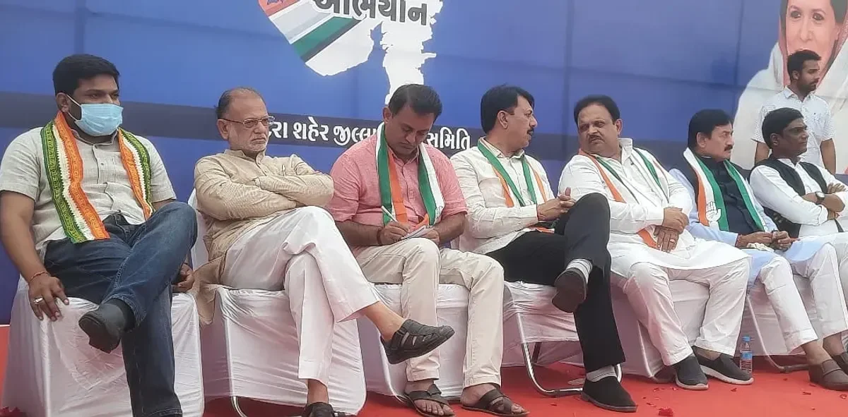 Gujarat Congress in charge Raghu Sharma called party workers in Vadodara to regroup and strengthen the party from booth level