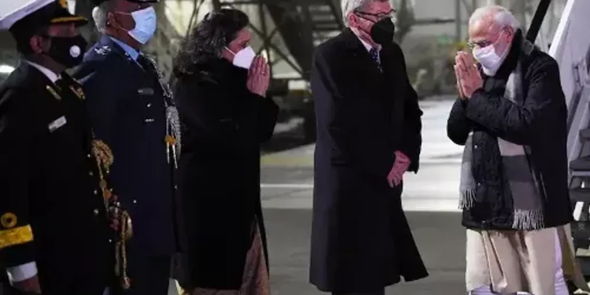 Prime Minister Narendra Modi arrives in Glasgow to participate in World Leaders Summit on COP26