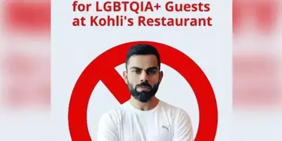 Virat Kohli’s restaurant chain accused of discrimination against LGBTQIA+