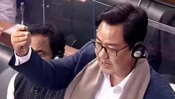 Kiren Rijiju today introduced the Election Amendment Bill 2021 in the Lok Sabha