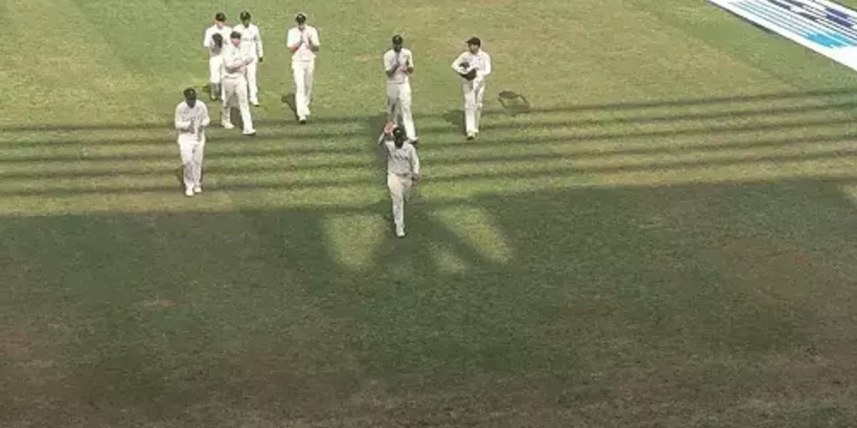 After taking ten wickets, Ajaz Patel receives a standing ovation from the Mumbai audience