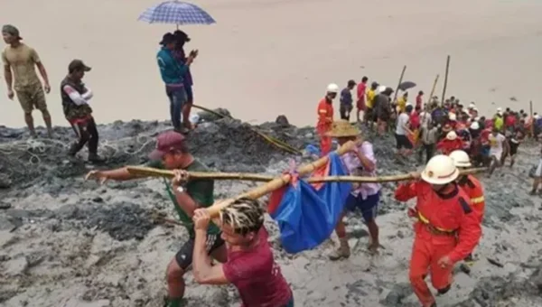 A landslide at a Myanmar jade mine has left dozens of people missing