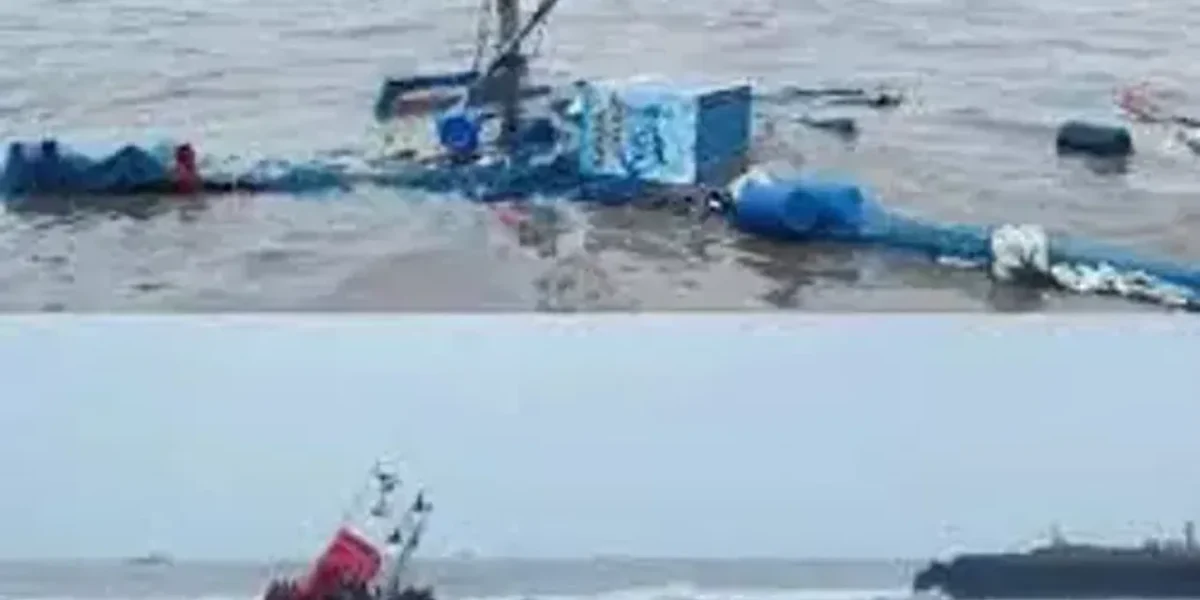 In Gir Somnath, 15 fishing boats capsize; 8 fishermen are missing