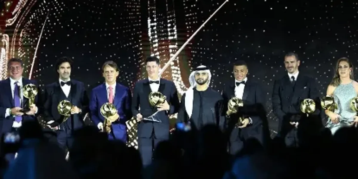 The top winners at Globe Soccer Awards are Ronaldo, Mbappe and Lewandowski