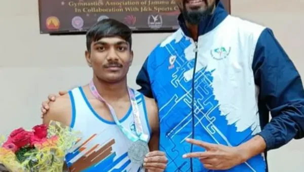 Silver Medal in National Junior Gymnastics to a student of Sports Training Center, Vadodara