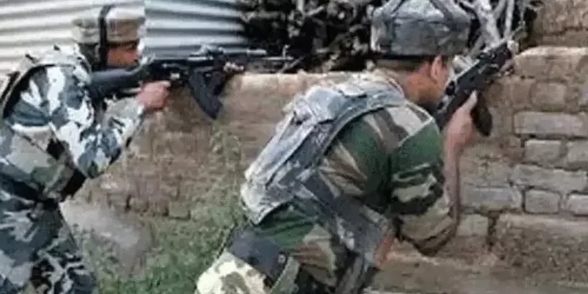 In Pulwama, J&K, terrorist killed in a gunfight with security forces; the search is underway