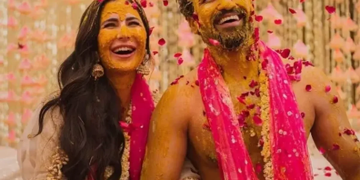 Katrina Kaif and Vicky Kaushal share pictures from Haldi ceremony and we are speechless!