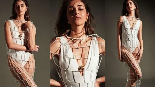 Ananya Panday poses in a white monokini with net for a bold photoshoot, trolled herself