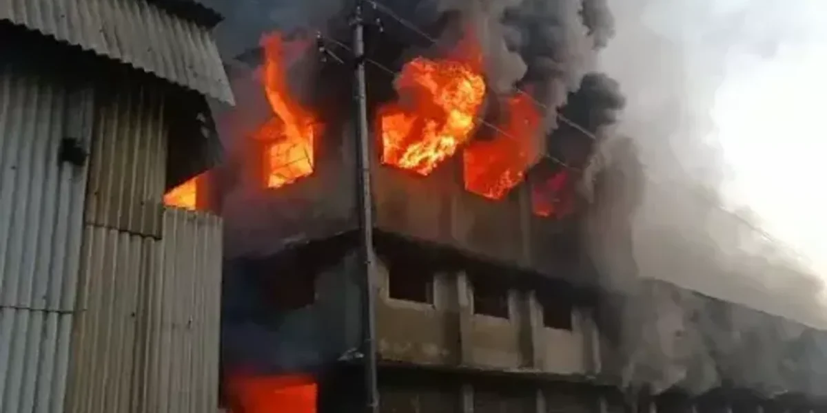 A major fire broke out at Surat’s company, three labourers missing