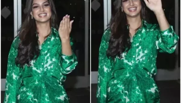 Harnaaz Sandhu, Miss Universe, wins the airport fashion game in a patterned blouse-pants, costs Rs 18K