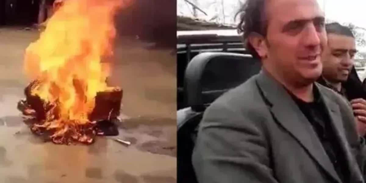 Taliban Burn Instrument In Front Of Afghan Musician As He Cries
