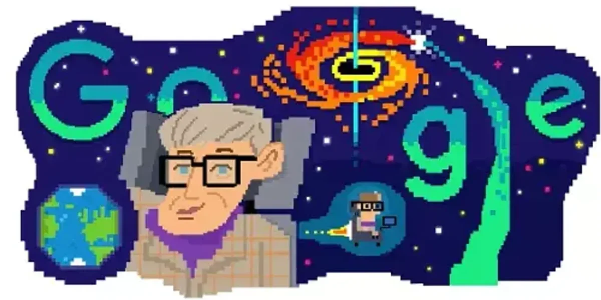 On Stephen Hawking’s 80th birthday, Google created a special doodle to pay tribute