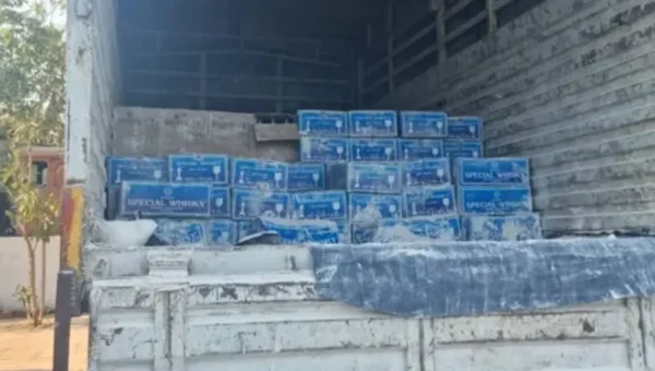 A truck carrying alcohol was seized near Vadodara