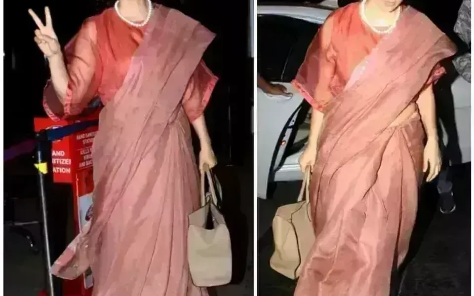 Kangana Ranaut’s prettiest desi avatar at airport