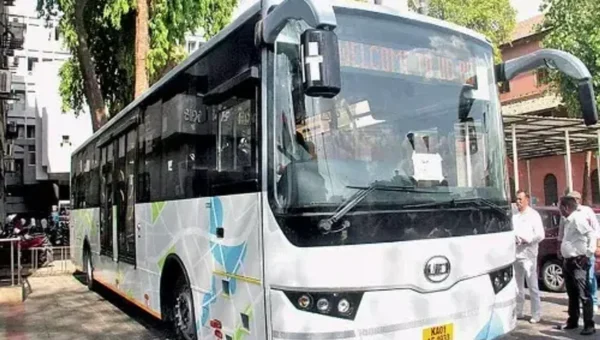 A bankrupt Kerala businessman sells a 50-lakh-rupee luxury bus for 45Rs/kg