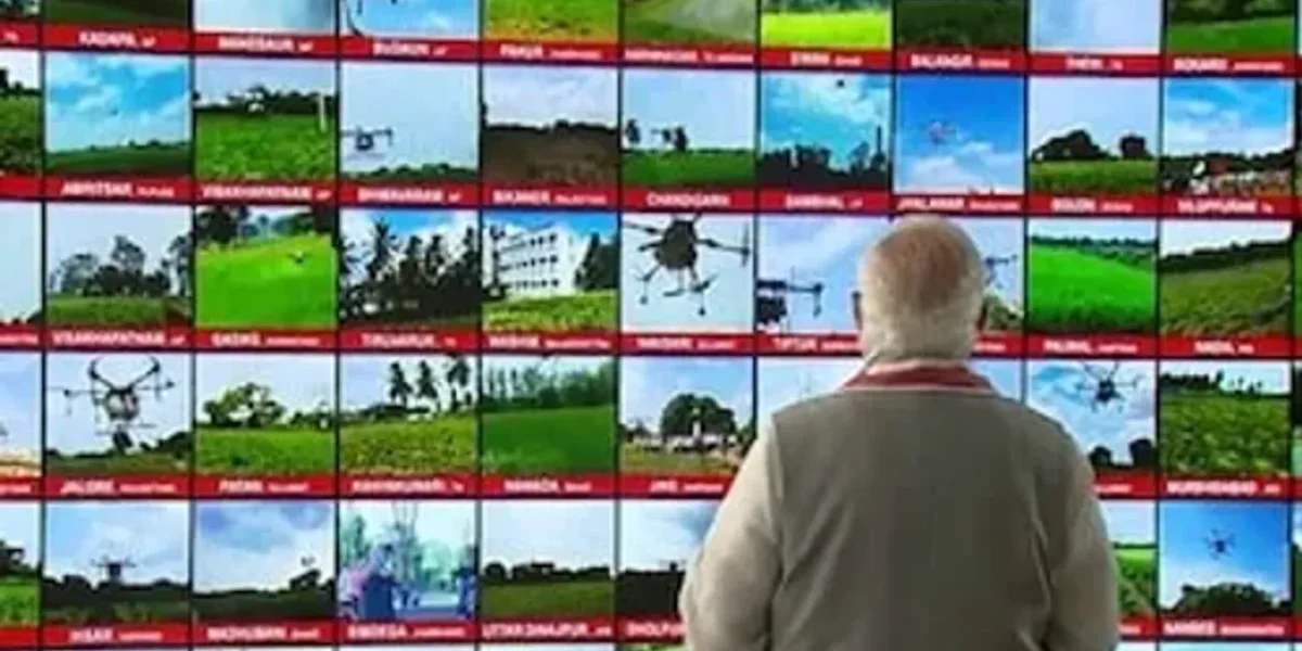 PM Modi flags off 100 ‘kisan drones’, says new drone start-up culture rising in India