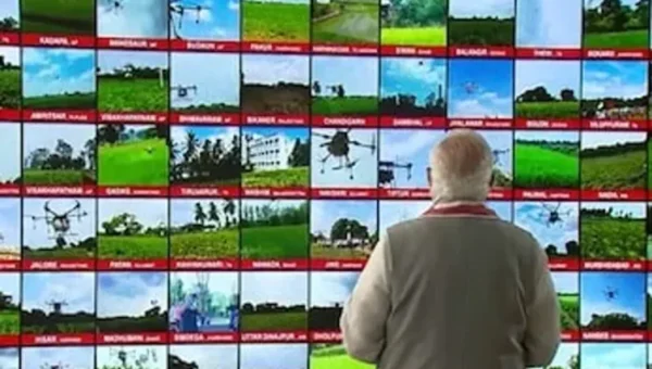 PM Modi flags off 100 ‘kisan drones’, says new drone start-up culture rising in India