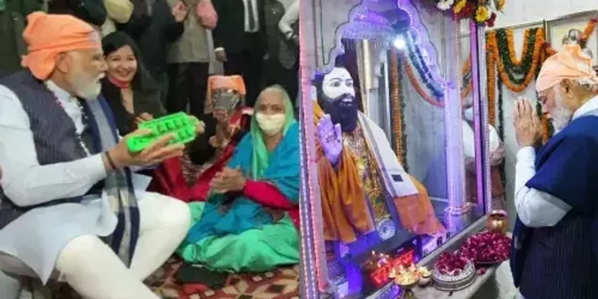 PM Modi participates in a ‘Shabad Kirtan’ at Delhi’s Ravidas Mandir