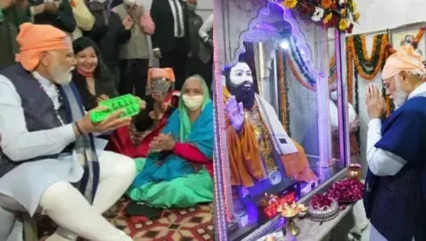 PM Modi participates in a ‘Shabad Kirtan’ at Delhi’s Ravidas Mandir