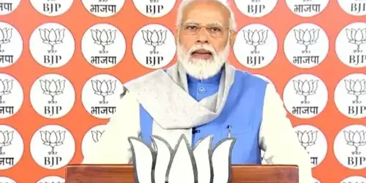 PM Modi addresses BJP workers about the budget and self-made India