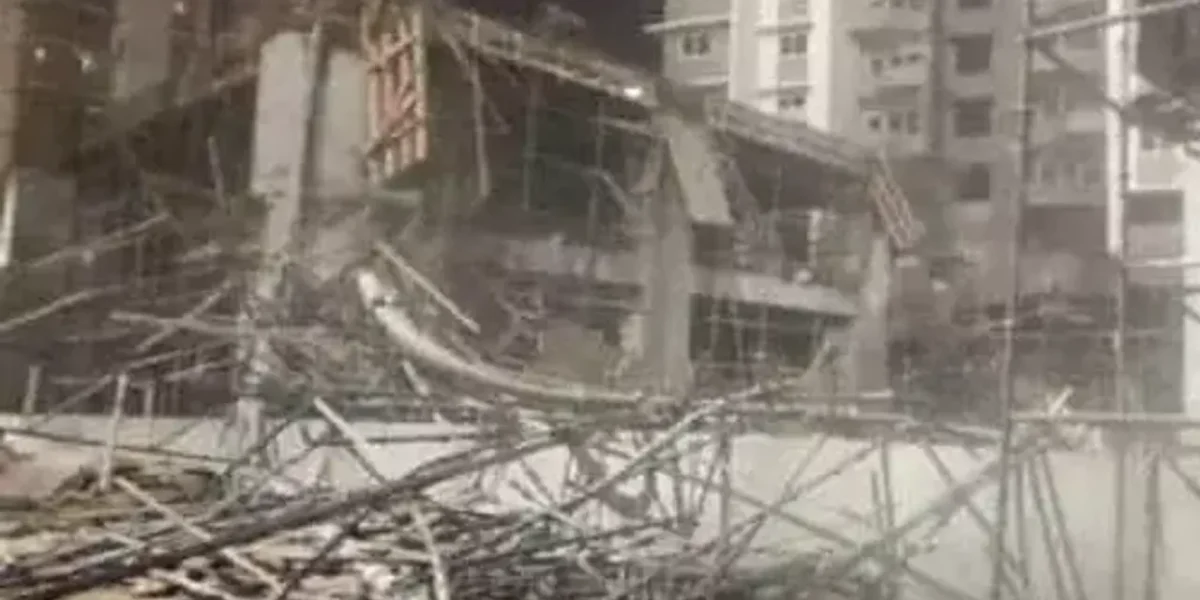 Portion of building collapses in Bawana’s JJ colony, several feared trapped, rescue underway
