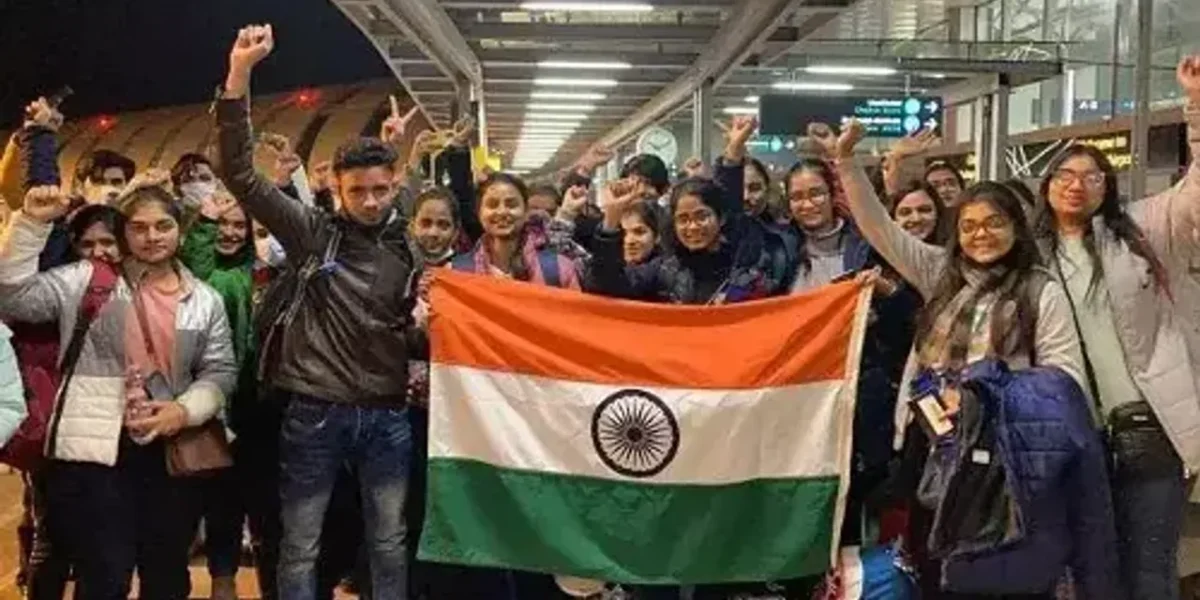 Operation Ganga: Special Flight carrying 219 Indian nationals from Bucharest landed in Delhi today