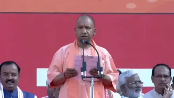 Yogi Adityanath takes oath as UP chief minister for second time