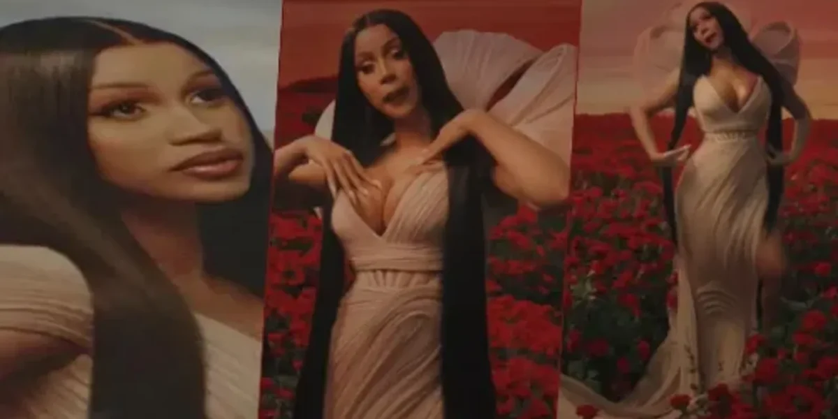 Cardi B wows in a sculpted Gaurav Gupta couture dress in her latest music video