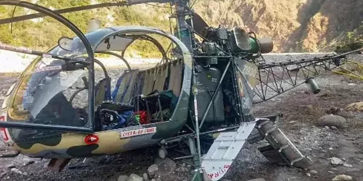 Indian Army helicopter Cheetah crashes in Jammu and Kashmir’s Baraum area