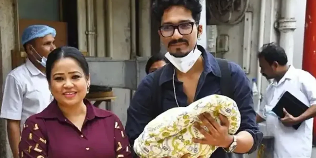 Bharti Singh, Haarsh Limbachiyaa cradle newborn baby boy