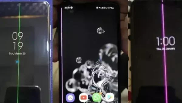 Samsung Galaxy S20+ display suddenly starts showing vertical lines, Some users in India complain
