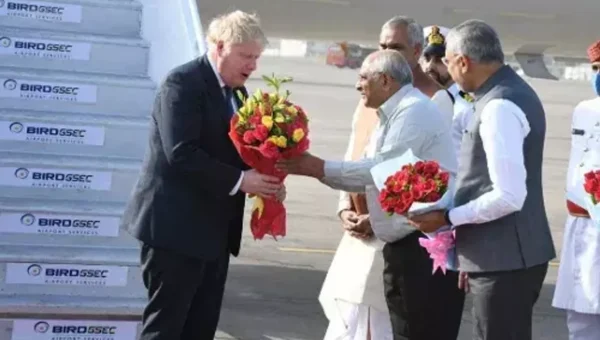 UK PM Johnson arrives in Ahmedabad for two-day India visit