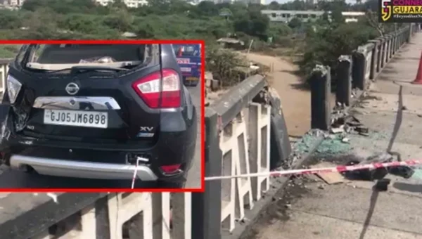 Surat: Complaint of Highway Authority against businessman’s son for breaking ONGC bridge railing