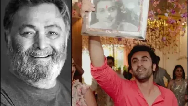 Ranbir Kapoor holds Rishi Kapoor’s frame, in inside pics from Mehndi